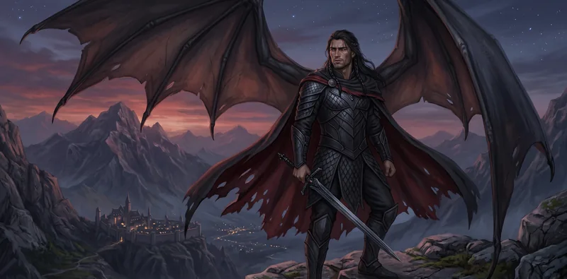 Portrait of Cassian, General of the Night Court&rsquo;s armies.